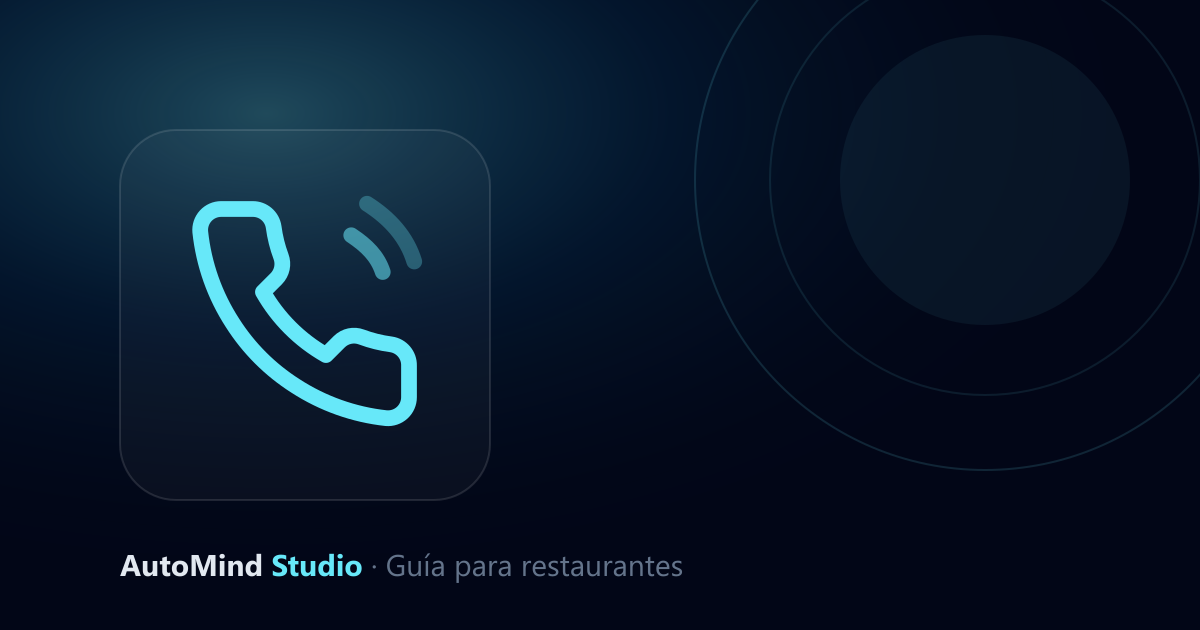 Icono de teléfono sonando — guía sobre llamadas perdidas en restaurantes