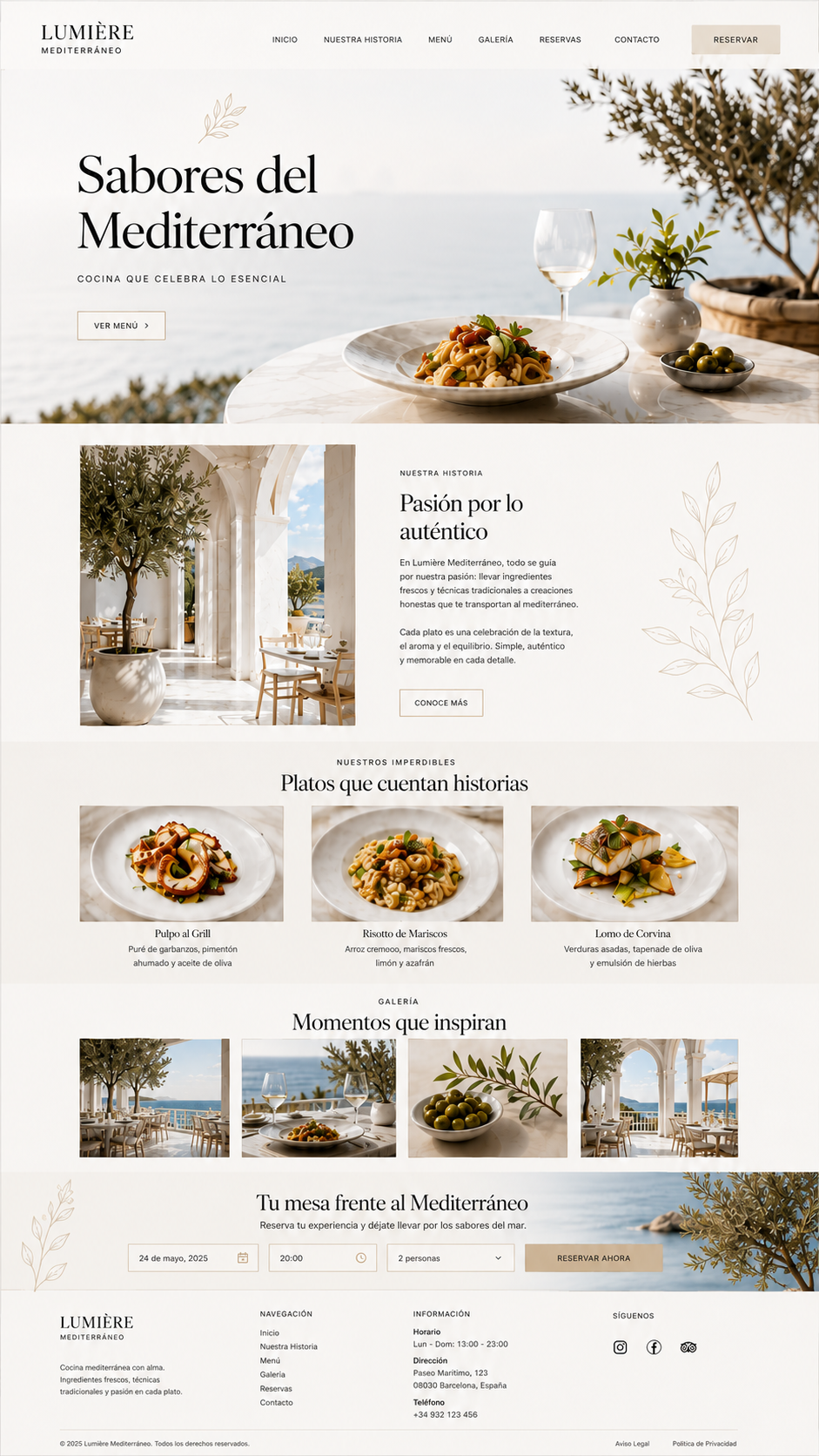 Captura de ejemplo de diseño web 1