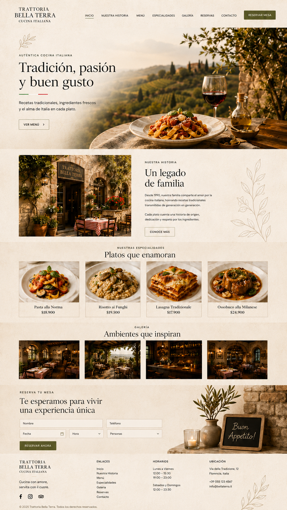 Captura de ejemplo de diseño web 3