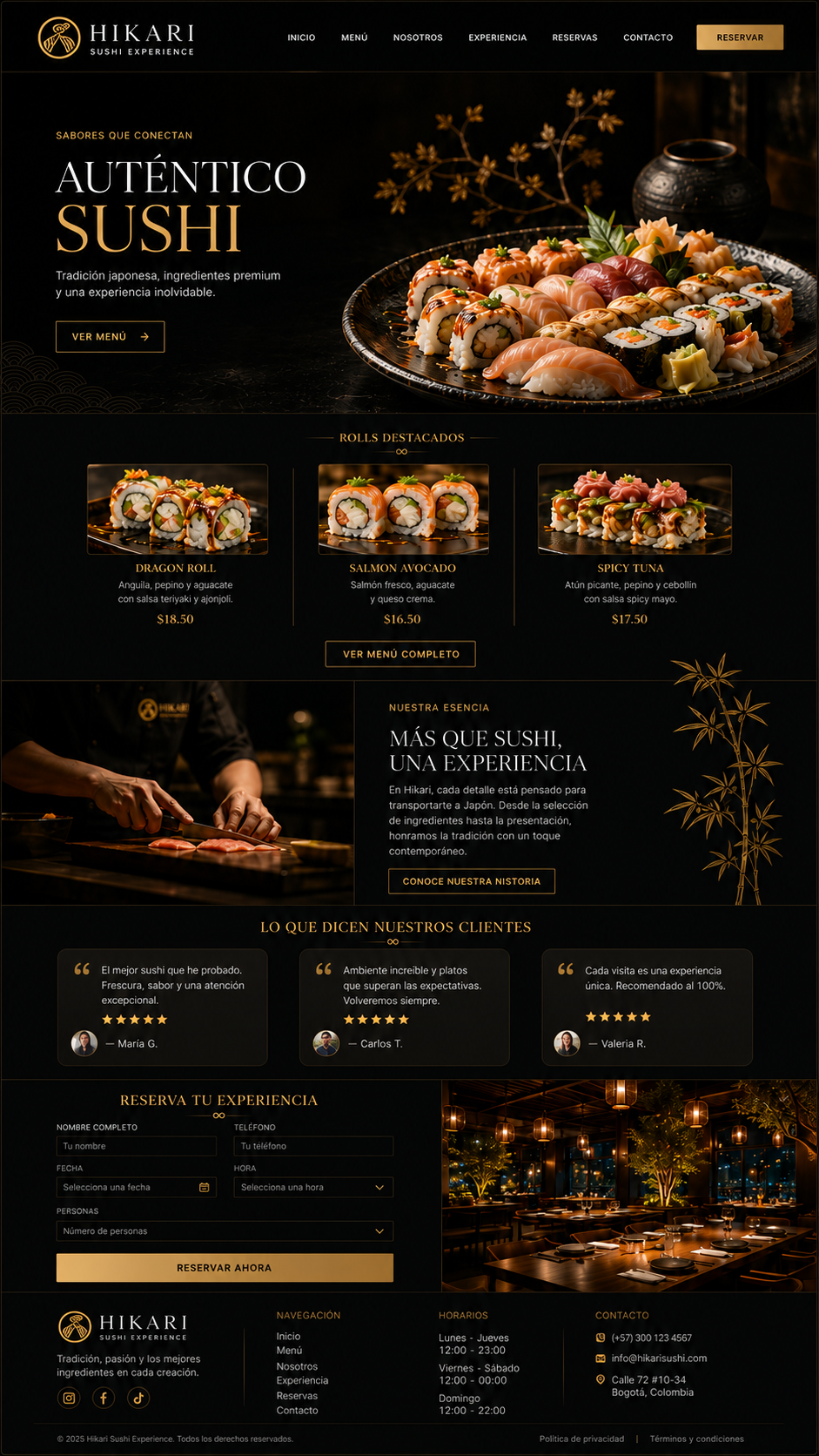 Captura de ejemplo de diseño web 4